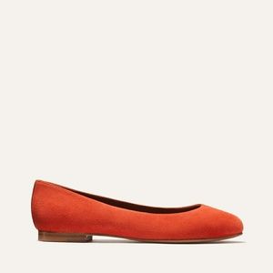 Margaux The Classic Ballet Flat in Persimmon
